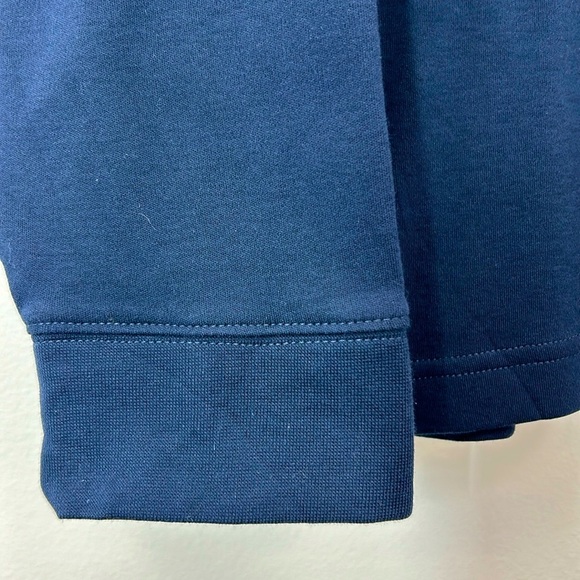 L.L. Bean Men's Navy Turtleneck Size Large Layer Hike Outdoor 100% Cotton Camp - Picture 3 of 6